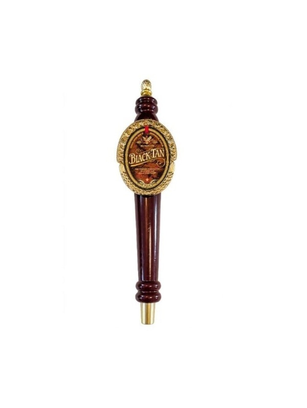 Vintage Michelob Black & Tan Beer Tap Handle 13" Anheuser Busch Breweriana